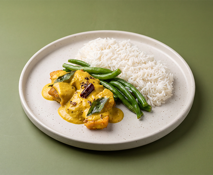 Turmeric Coconut Fish Curry with Rice