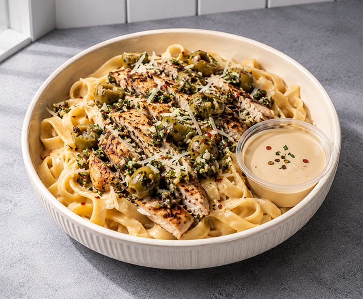 Creamy Tahini Chicken Fettuccine