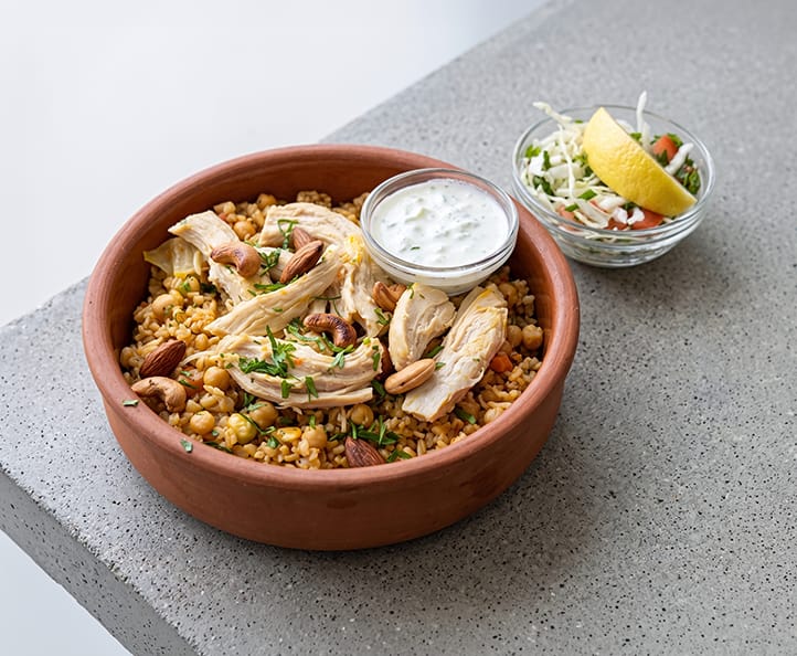Chickpea Bulgur Pilaf