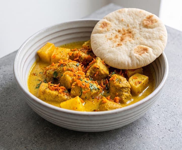 Creamy Coconut Chicken & Pita