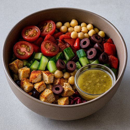 Mediterranean Chickpeas Salad 